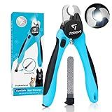 iToleeve LED Dog Nail Clipper with Light, Illuminates Nails or Bloodline for Safe and Easy Trimmers, Extra Sharp for Thick Nails, Quick Sensor, Avoid Over Cutting Toenail, for Cats & Dogs