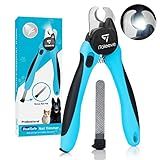 iToleeve LED Dog Nail Clipper with Light, Illuminates Nails or Bloodline for Safe and Easy Trimmers, Extra Sharp for Thick Nails, Quick Sensor, Avoid Over Cutting Toenail, for Cats & Dogs