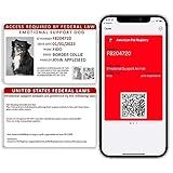 American Pet Registry Custom Emotional Support Dog ID Card + Registration to Emotional Support Animal Registry Included | NFC & QR Code