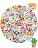 300 Pcs Stickers for Kids, Cute Water Bottle Vinyl Waterproof Laptop Stickers for Students Gifts School Supplies Classroom Teacher Prizes Stocking Stuffers Sticker Pack for Kids Girls Teens