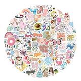 200 Pcs Cute Aesthetic Water Bottle Stickers for Kids, Waterproof Vinyl