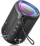 Portable Bluetooth Speaker Beach Essentials: IPX5 Waterproof for Outdoor/Powerful HD Sound/Dynamic Light/All Day Playtime/Wireless BT 5.3/TWS Pairing, Travel|Camping|Pool Accessorie, School Supplies