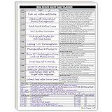 Real Estate Agent Supplies - Daily Planner Task List Notepad. Simple one page document with calendar, task lists, call and mileage log. Keep organized & focused on selling real estate. 8.5 X 11