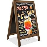 VAIIGO 40"x20" Double Sided Standing Chalkboard Easel - A Frame Chalkboard Stand for Outdoor Sandwich Board Signs, Restaurant, Wedding, Business