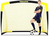Happy Jump Soccer Goal Pop Up Foldable Soccer Net for Backyard 5'x3.6', 1 Pack