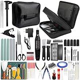 164Pcs 3D Printing Accessory Tools with Tool Bag for 3D Printer Modeler Basic Tools Diverse 3D Print Nozzle Cleaning Kit Mini Rotary Tool 3D Printer Tools for Remove/Trim (164, Large Size)