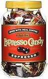 Bali's Best Espresso Candy, 1 Pound Jar, Individually Wrapped Hard Candy with Espresso Filled Center, Made with Real Sumatran Coffee, Halal