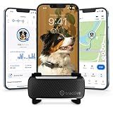 Tractive Smart Dog GPS Tracker | Live Pet Tracker with Virtual Fence | Vital Signs Monitoring of Heart & Respiratory Rate | Bark Monitoring | Dog Collar Attachment (Black)