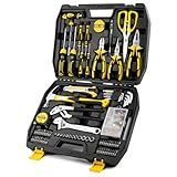 DOWELL Tool Set 185 Piece, General Household Tool Kit, Hand Tool Kit with Toolbox Storage Case for Home Repair