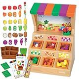 Learning Resources Mini Farmstand Sorting Set, Play Food Sets for Kids Kitchen, Grocery Store Pretend Play, Montessori Toys, Mini Food, Toddler Activities, Fine Motor Skills