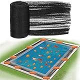 23 x 42.5 Feet Pool Leaf Net Cover Inground Pool Cover Rectangle Swimming Pool Cover Mesh Pool Cover for 20 x 40 ft Inground Swimming Pool, Keeps Leaves Out of Your Pool (Black)