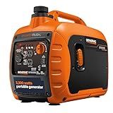 Generac 3,300-Watt Gas Powered Portable Inverter Generator - Lightweight and Compact - USB Ports for Device Charging - Produces Clean, Stable Power - Great for Home Backup, Camping, and RV Use