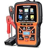 FOXWELL NT301 Plus 2-in-1 OBD2 Scanner Battery Tester, Professional Check Engine Code Reader Car Diagnostic Tool, Live Data, 12V 100-1100CCA Cranking Charging Analyzer for 1996 or Newer Vehicle