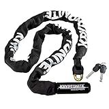 Kryptonite Keeper 712 Bike Chain Lock, 4 Feet Long Heavy Duty Anti-Theft Bicycle Chain Lock with Keys for Bike, Motorcycle, Scooter, Bicycle, Door, Gate, Fence