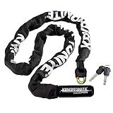Kryptonite Keeper 712 Bike Chain Lock, 4 Feet Long Heavy Duty Anti-Theft Bicycle Chain Lock with Keys for Bike, Motorcycle, Scooter, Bicycle, Door, Gate, Fence