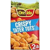 Ore-Ida Crispy Tater Tots Seasoned Shredded Frozen Potatoes, 32 oz Bag