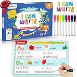 Preschool Learning Activities Kindergarten Workbooks, Toddler Alphabet Learning Educational Toys for 2 3 4 5 Year Old, Pre k Montessori Handwriting Practice, Tracing Activity Books for Kids Ages 3-8