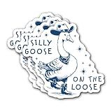 FALIMITLESS Silly Goose on The Loose Stickers, Funny Goose Meme Stickers Vinyl Waterproof - No Fade, Used for Notebook, Tumbler, Laptop and Water Bottle