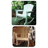 Woodcraft Project Paper Plan To Build Rocking Adirondack Chair - Material Not Included
