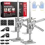 Kolvoii Labor Saving Arm Jack 2 Pack, 10" Height-Adjustable All-Metal Hand Lifting Jack Tool for Furniture, Door, Window, Cabinet and Drywall Installation
