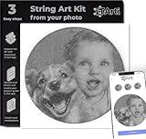 DIY String Art Kit from Your Photo - Personalized Gift for Valentines Day, Mothers Day, Birthdays & Anniversaries - Beginner-Friendly Craft Kit for Adults & Teens - Handmade Wall Decor - IT Arti