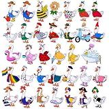 102PC Silly Goose Characters Stickers Cute Funny Cartoon Animal Quirky Meme Duck Party Decorations Waterproof Vinyl Decals for Water Bottle Laptop Cup Guitar Luggage Scrapbook Bulk Gifts for Adults