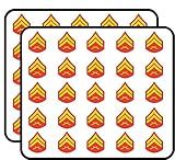 Rank Corporal Stripes Chevron Shaped Sticker for Scrapbooking, Calendars, Arts, Kids DIY Crafts, Album, Bullet Journals