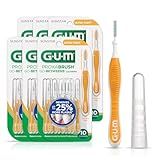 GUM Proxabrush Go-Betweens - Ultra Tight - Interdental Brushes - Soft Bristled Dental Picks for Plaque Removal Health - Safe for Braces & Dental Devices, 10ct (Pack of 6)
