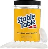 Stable Table - Clear Restaurant Table Leg Shim Wedges Premium Furniture Levelers Restaurant TableShims, Home Improvement DIY Levelers - Rubber Type Texture, Firm, Non-Slip, Doors and More