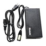 Syvrac Smart Charger with an Microphone XLR Head for 48V Li-ion Battery Used in E-Bikes and E-Scooters, and it Comes with a 54.6V 2A Power Adapter and an XLR Connector