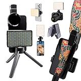 Tattoo Light with 120 LED Beads and 52MM CPL Filter Lens Tattoo Equipment Supplies TikTok Remove Glare LED Polarized Fill Light for Video Recording,TikTok,YouTube,for Phone, Camera, Laptop, iPad