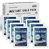 General Medi Instant Ice Cold Pack (4”x 5.5”) – 8 Packs Disposable Cold Therapy Ice Packs for Pain Relief, Swelling, Inflammation, Sprains, Toothache – for Athletes & Outdoor Activities
