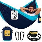 Wise Owl Outfitters Camping Hammock – up to 500lbs Portable Hammock with Tree Straps - Travel, Backpacking, Hiking, Outdoors Camping Gear - Single or Double
