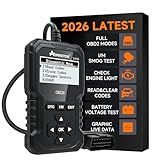 OBD2 Scanner, V410 Car Scanner Diagnostic Tool: Engine Fault Code Reader Scan Tool with Live Data/Freeze Frame for All OBDII Cars After 1996,Black