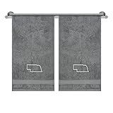 LA' HAM MAM FINE LIVING State Monogrammed Hand Towels, Bathroom Towels, Super Soft, Highly Absorbent, Turkish Towels, 100% Cotton 2 Piece Hand Towel Set, Nebraska