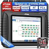 XTOOL IP900S Bidirectional Scan Tool with Topology Mapping, 41+ Maintenance Service, ECU Coding, PMI Function, FCA AutoAuth, Pre & Post Scan, All System OBD2 Scanner Diagnostic Tool with 3-Year Update