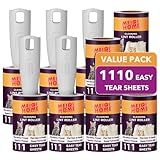 MEIQIHOME Lint Rollers for Pet Hair Extra Sticky, 1110 Sheets Mega Value Set Lint Roller with 5 Upgraded Handles, 10 Rollers Portable Pet Lint Roller for Clothes, Furniture, Dog & Cat Hair Removal