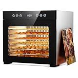 PSIIDAN Food Dehydrator Machine 8 Trays Stainless Steel 650W Faster Dryer