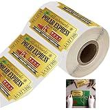 Christmas Gold Foil Believe Train Ticket Stickers Golden North Pole Train Stickers 3.5 x 1.8 Inch Adhesive Stamp Sticker for Christmas Day Party Kids Supplies 200 Pcs