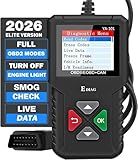 2026 Ver. EDIAG OBD2 Scanner YA-101 Auto Code Reader for Check Engine Light,O2 Sensor,EVAP Test,On-Board Monitor Test,Smog Check,OBD2 Diagnostic Scan Tool for All OBD2 Cars Since 1996-Upgrade Version