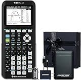 Texas Instruments TI-84 Plus CE Graphing Calculator, Black | Color Screen, Built-in Apps, Included Software, Test-Permitted, for Math, Science and Finance | Signature Series Gift Bundle