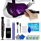 VR Headset Cleaning Kit for Meta Oculus Quest 2 3, Xbox, PS, Wii - Lens Cleaner, Pen Cleaner for Facial Interface, Face Cover Pad, Game Controller - AR VR Accessories