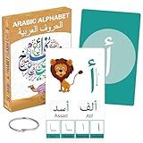 YIYDONG Arabic Flash Cards for Beginners, Learn Arabic Alphabet for Kids, Teens and Adults, Educational Language Learning Resource for Grade School, Classroom, Homeschool Supplies