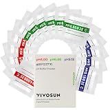 VIVOSUN 18-Pack pH Meter Buffer Solution Powder, pH 6.86/4.00/9.18, pH Buffer Powder for Precise and Easy pH Tester Calibration