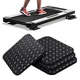 Rolitwils Treadmill Mat Pads 4PCS - Double-Sided Non-Slip - Anti Vibration Mat for Treadmill, Walking Pad, Exercise Bike - Hardwood Floors Protection