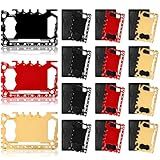 Cholemy 12 Pcs Credit Card Wallet Multitool 46 in 1 Metal Stainless Steel Survival Pocket Tool Multipurpose Bottle Opener Bulk for Men Christmas Stocking Stuffer Gift(Black, Red, Gold,Classic Style)