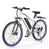 HopCycle Adult Electric Bike, 500W Motor E Bike with 20MPH Speed, 60 Miles Long Range, 374Wh Removable Battery, 26 Inch Tires, Mountain & Commuting Electric Bicycle with Suspension