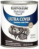 Rust-Oleum 242018 Painter's Touch Latex Paint, Quart, Satin Espresso, 1 Quarts, (Pack of 1)