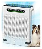 Air Purifiers for Home Large Room Up to 2600 Ft², HEPA Air Purifier with Washable Filter & Air Quality Display, Powerful Turbo Mode Air Cleaner for Pet Hair Odors Smoke Dust