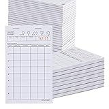 Stock Your Home White Guest Check Pads (10 Count) - 1 Part Guest Check Pads - Server Notepads and Waitress Order Pads - Check Pads for Diners, Restaurants, Food Trucks, Takeout and Delivery Services